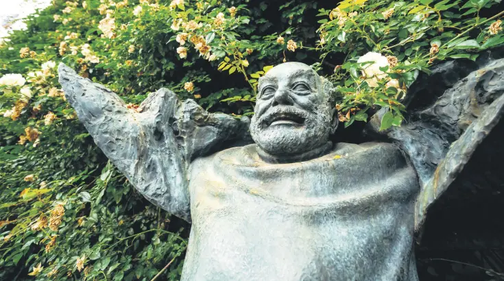  ?? ?? Sergei Parajanov’s monument in Tbilisi, Georgia, May 19, 2016.