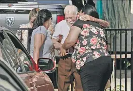  ?? Damian Dovarganes Associated Press ?? RODOLFO RODRIGUEZ, 91, suffered a broken cheekbone and bruises in the Fourth of July incident. Here, he greets a neighbor before speaking to the media.