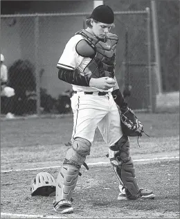  ?? File photo by Ernest A. Brown ?? Cumberland catcher Reuben Hancock (pictured) had a hit in his team’s 10-0 sixinning victory over Johnston Friday afternoon at Tucker Field.