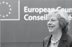  ??  ?? Theresa May à son premier sommet européen