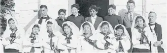  ?? TRUTH AND RECONCILIA­TION COMMISSION ?? Residentia­l school students at confirmati­on class, St. John’s IRS, Wabasca. Research published this year indicated children of residentia­l school survivors are more prone to suicide, with those who had more than one survivor in their family being even...