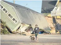  ??  ?? A beachfront house in Florida after Irma visited