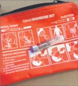  ?? MERCER COUNTY SHERIFF’S OFFICE IMAGE ?? Naloxone opioid overdose kit.