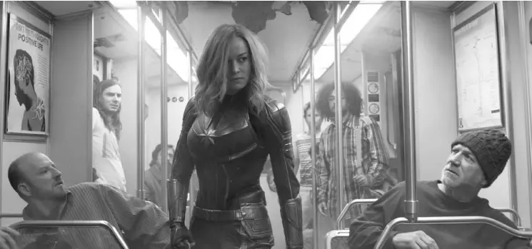  ??  ?? THIS image released by Disney-Marvel Studios shows Brie Larson in a scene from Captain Marvel. AP
