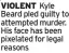  ?? ?? VIOLENT Kyle Beard pled guilty to attempted murder. His face has been pixelated for legal reasons