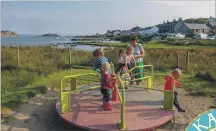  ??  ?? The old playpark on Coll had to be abandoned after it became out dated and unsafe; islanders hope Katie Morag will help attract funding.