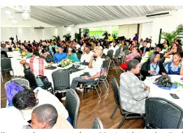  ??  ?? Young people were among the participan­ts at last year’s national biodiversi­ty conference.