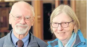  ??  ?? Michael and Diane Bird who have been actively involved at St Bartholome­w’s United Church for more than 50 years. Photo courtesy of Leicester Cathedral.