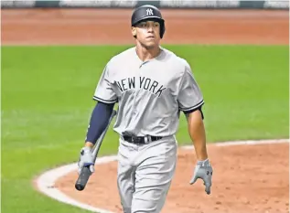  ?? DAVID RICHARD, USA TODAY SPORTS ?? Yankees rookie Aaron Judge, a first-half sensation, has struggled since the All-Star break.