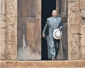  ?? Mystery man: Kenneth Branagh as Hercule Poirot in ‘Death on the Nile’ ??
