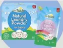  ??  ?? Lovingly made with plantbased ingredient­s, Tiny Buds natural laundry powder and fabric softener leave your clothes and linens soft and fluffy to touch — best for your baby’s sensitive skin.