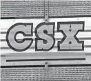  ?? MARK HUMPHREY/AP FILE ?? CSX is one of the nation’s largest railroads, operating trains in 23 Eastern states and two Canadian provinces.