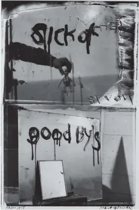  ??  ?? Robert Frank: Sick of Goodby’s, 1978; from The Lines of My Hand