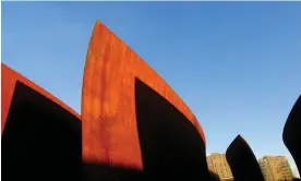  ?? ?? Are you inside or outside? … A Serra work in Seattle in 2007. Photograph: Wolfgang Kaehler/LightRocke­t/Getty Images