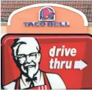 ?? AP FILE PHOTO ?? KFC offers $5 Fill Ups while sister fast-food chain Taco Bell has $5 Buck Boxes.