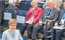  ?? Picture: Getty Images. ?? First Minister Nicola Sturgeon addresses the General Assembly of the Church of Scotland in Edinburgh.