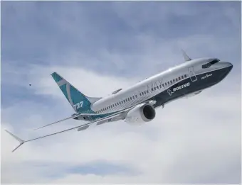  ??  ?? Dispute: A claim by US pilot unions that they hadn’t been notified or properly trained on a new safety system on the 737 Max has increased pressure on Boeing