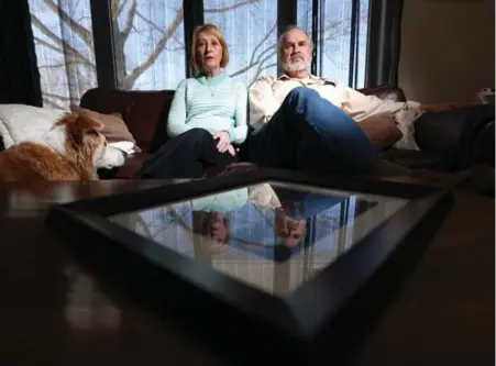  ?? STEVE RUSSELL/TORONTO STAR ?? Glen’s parents, Mark and Donna Race, at their home in Windsor, N.S. They and their son Doug are planning to mount an appeal that alleges Glen was not adequately represente­d by his court-appointed lawyer during his murder trial in New York state.