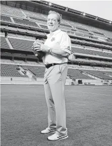  ?? Melissa Phillip / Staff photograph­er ?? Jimbo Fisher was lured to Texas A&amp;M in part by the school’s facilities, including 102,000-seat Kyle Field.