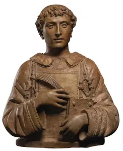  ?? ?? 2. San Lorenzo, c. 1440, Donatello (1386– 1466), terracotta, ht 74.5cm. Colnaghi