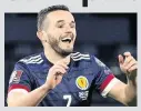  ??  ?? Euro dates Scotland star McGinn