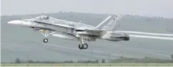  ?? MIRCEA ROSCA / AFP / GETTY IMAGES FILES ?? Two Royal Canadian Air Force CF-18s on a training exercise in Florida were wheels down when they were told they were landing at an abandoned airfield.