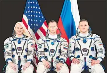  ?? | ROSCOSMOS ?? Tripulació­n principal de la Soyuz MS-17: Rubins, Ryzhíkov y Kud-Svérchkov.