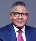  ?? ?? President, Dangote Group, Aliko Dangote