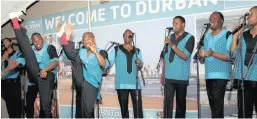  ??  ?? Durban Tourism’s local and visiting guests got to spend an unforgetta­ble evening with the iconic Ladysmith Black Mambazo at the KwaMuhle Museum.