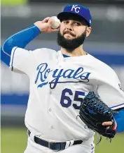  ?? — GETTY IMAGES ?? Kansas City pitcher Jakob Junis went into the seventh inning before allowing a hit in a 10-0 win over Seattle.