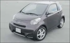  ?? BOB MCHUGH POSTMEDIA NEWS ?? The 2012 Scion iq is aimed at those looking for a ride that’s easy to park.