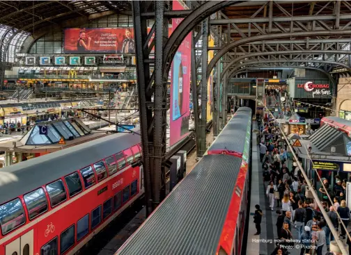  ?? Photo: © Pixabay ?? Hamburg main railway station.