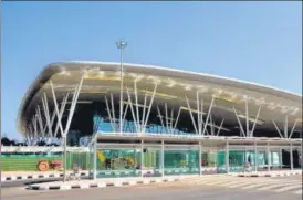  ??  ?? Terminal building of Kempegowda Internatio­nal Airport.