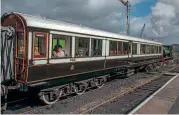  ?? MIKE HEATH ?? On September 12, 2020, having been withdrawn from service in 2019, the superbly refurbishe­d LNWR director's saloon No. 5318 emerged from the works in 2020 to take its place on the post-lockdown trains. Delicious afternoon teas were served on selected services.