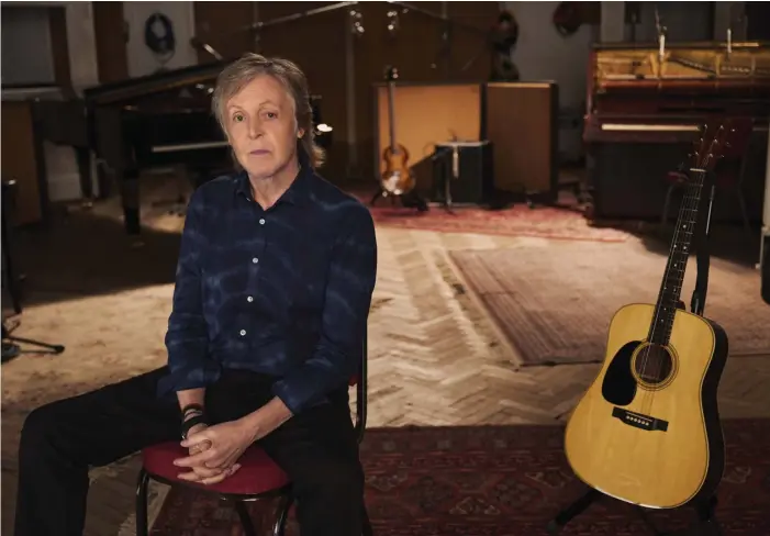  ?? PRESSBILD: MARY MCCARTNEY ?? Paul Mccartney har spelat in mycket musik i Abbey Road-studion. I en dokumentär av hans dotter Mary berättar han om arbetet.