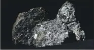 ?? Prague, Czech Republic. (File Photo/AP/Petr David Josek) ?? Pieces of lithium sparkle March 28, 2017, in an ore sample in