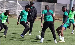  ?? ?? WAR READY... Mpote’s troops have been getting ready for the next big match and are expected to give their all following their hard fought victory in the first round against Lesotho