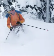  ??  ?? Jeff Bullock, mountains program manager at the University of Calgary Outdoor Centre says the deaths of skiers in tree wells is ‘kind of shocking’.