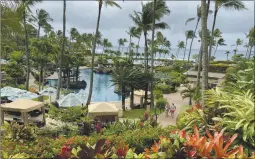  ?? PHOTO BY DAVID DICKSTEIN ?? Grand Hyatt Kauai sprawls across 50 lush acres on the sunny South Shore.