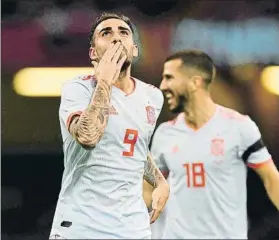  ?? FOTO: EFE ?? Paco Alcácer regresó a la selección dos años después y lo hizo por la puerta grande