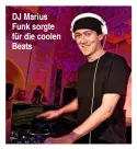  ??  ?? DJ Marius Funk sorgte für die coolen Beats