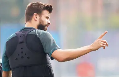  ?? Foto: dpa ?? Ist die ständige Kritik leid: Gerard Piqué will nicht mehr für Spanien spielen.