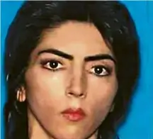  ?? San Bruno Police Department/AFP ?? Foto sem data de Nasim Aghdam, 39, de origem iraniana