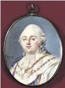  ?? ?? MINIATURE PORTRAIT OF KING LOUIS XVI OF FRANCE from King Louis XVI to Benjamin Franklin, then US minister to France, in 1785