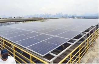  ?? ?? By 2025, Newport World Resorts will be powered 100 percent by renewable energy, 25 percent of which will be generated onsite using 9,000 solar panels.