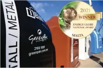  ?? – iBiNs ?? GreenPak has been named the national winner of the 2021 Energy Globe Award thanks to its pioneering project