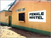  ?? AP PHOTO ?? The empty female hostel of the Federal College of Forestry Mechanizat­ion following an attack by gunmen in Afaka, Nigeria, Friday.