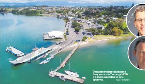  ?? Photo / WBOPDC ?? Omokoroa ¯ wharf could host a ferry service to Tauranga’s CBD if a study suggesting so gets approval.