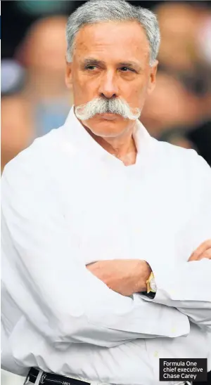  ??  ?? Formula One chief executive Chase Carey