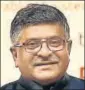  ??  ?? Ravi Shankar Prasad